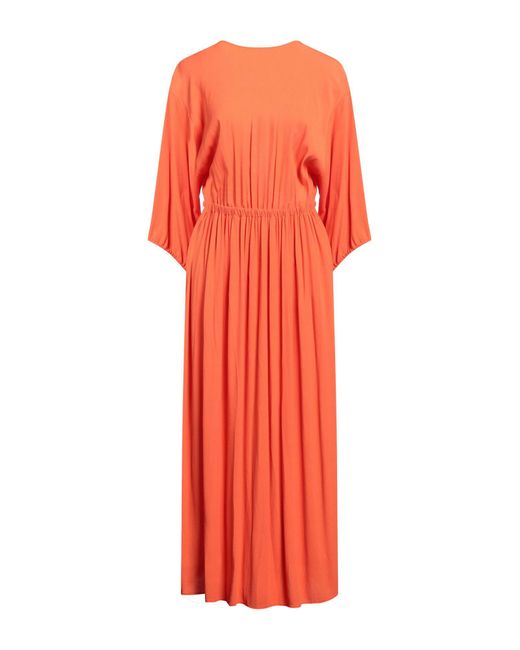 Three Graces London Orange Maxi Dress