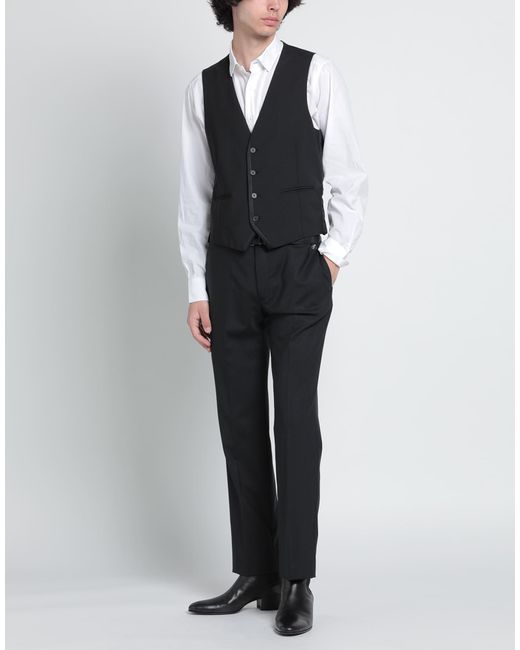 Tonello Black Tailored Vest for men