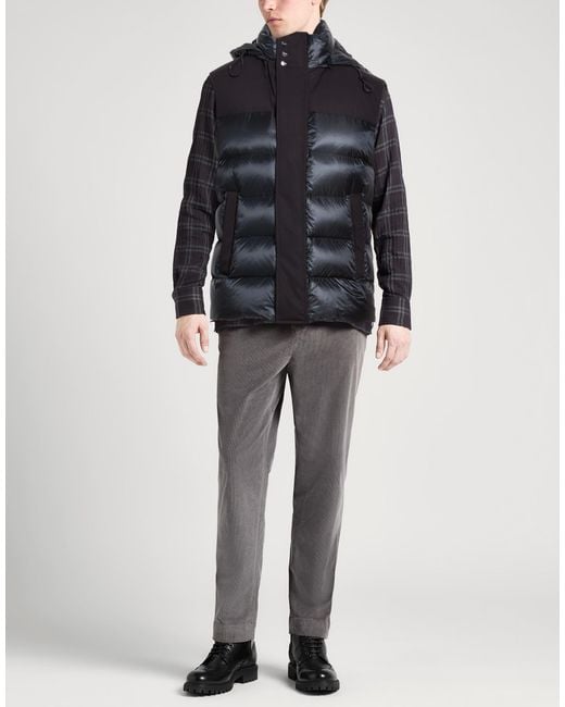 Herno Blue Vest Polyamide, Virgin Wool for men