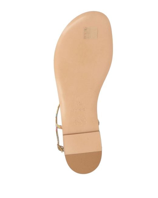 Casadei Natural Thong Sandal