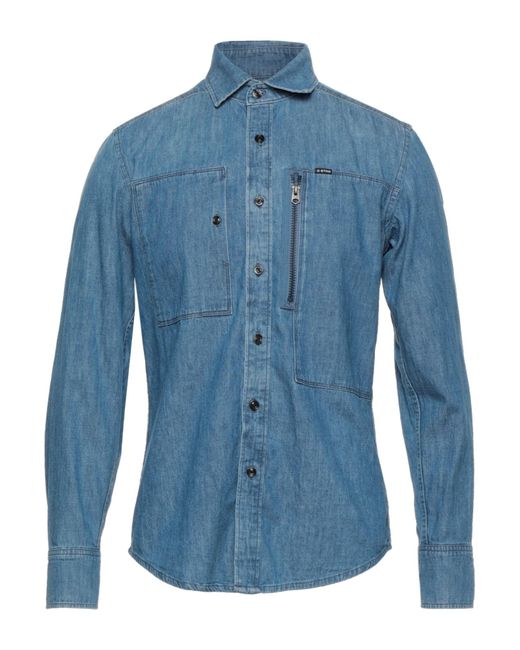 Camisa vaquera G-Star RAW de Denim de color Azul para hombre | Lyst