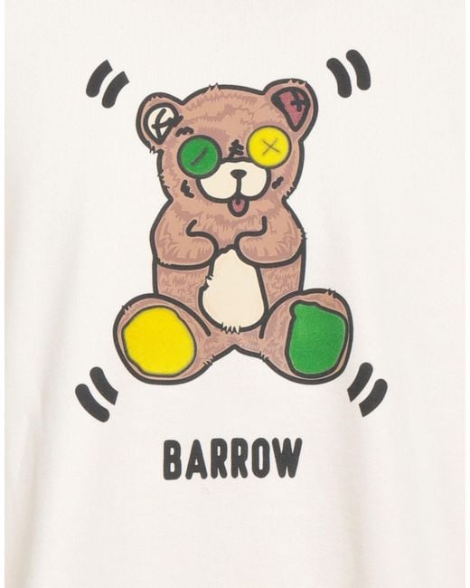 Barrow White Sweatshirt for men