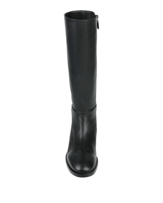 Stuart Weitzman Black Boot Leather