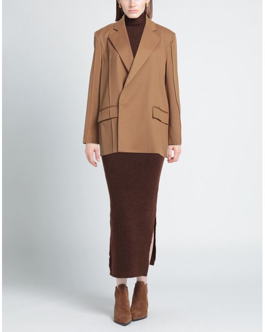 Blazer di Erika Cavallini Semi Couture in Brown