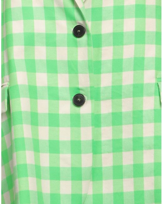 ViCOLO Green Blazer Polyester, Cotton
