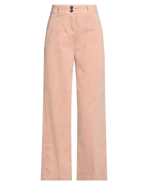 Alpha Studio Pink Pants Cotton, Elastane