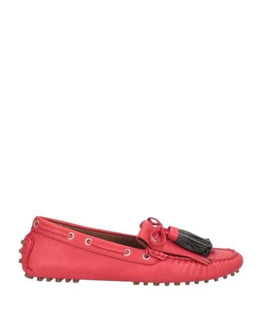Brunello Cucinelli Red Mokassin