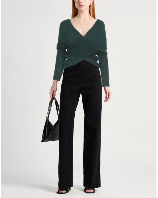 Semicouture Green Dark Sweater Alpaca Wool, Polyamide, Virgin Wool