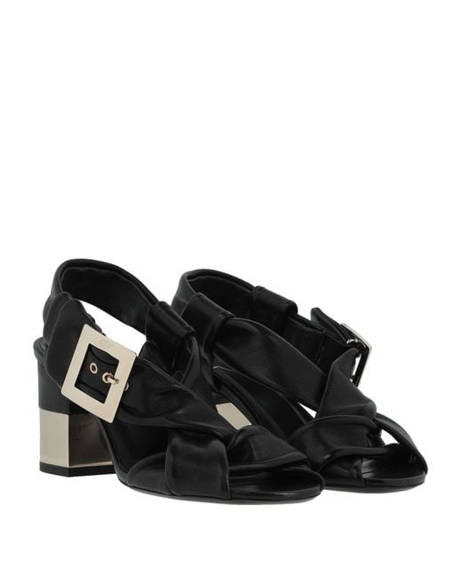 Roger Vivier Black Sandals Leather