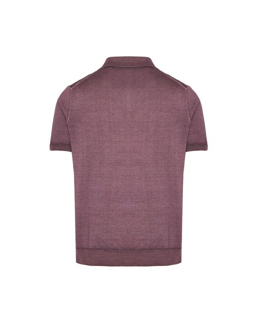 Canali Poloshirt in Purple für Herren