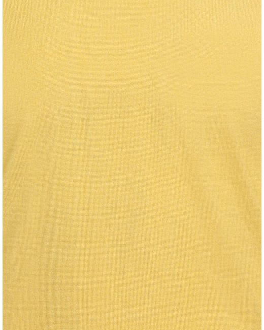 Fedeli Yellow Turtleneck Merino Wool for men