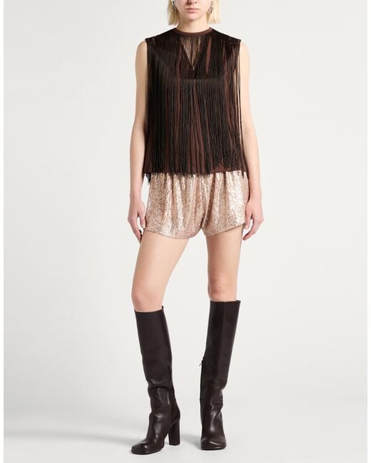 ViCOLO Brown Chocolate Top Polyester, Viscose, Elastane