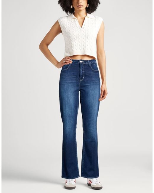 L'Agence Blue Jeans Cotton, Polyester, Elastane
