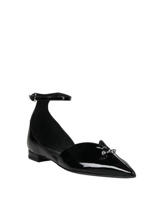 Emporio Armani Black Ballet Flats