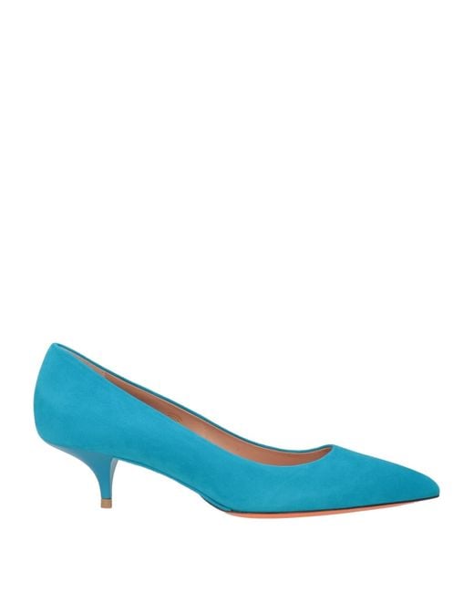 Santoni Blue Pumps Leather
