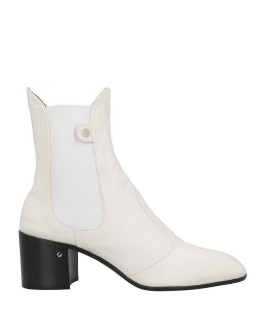 Laurence Dacade White Ankle Boots