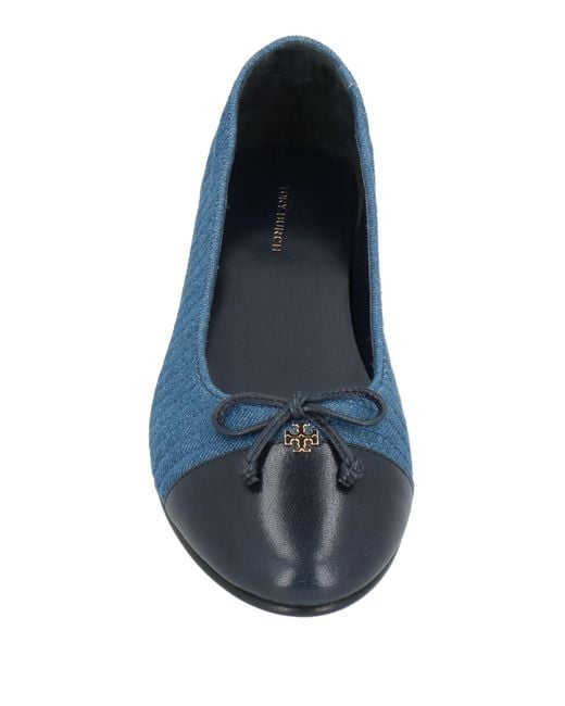 Tory Burch Blue Ballet Flats