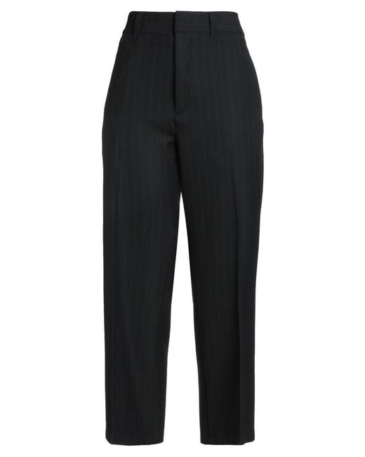Department 5 Black Pants Polyester, Viscose, Elastane