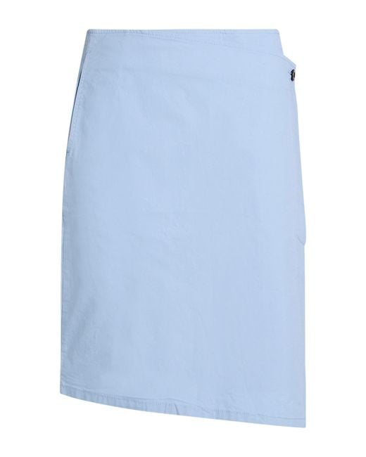 Department 5 Blue Midi Skirt Cotton, Elastane