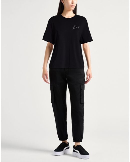 EA7 Black T-Shirts