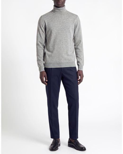 Alpha Studio Gray Turtleneck for men