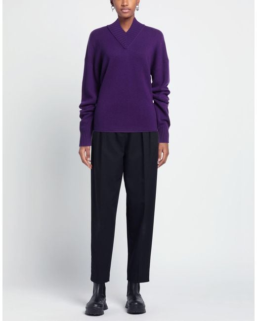 Sportmax Purple Sweater Wool, Cashmere