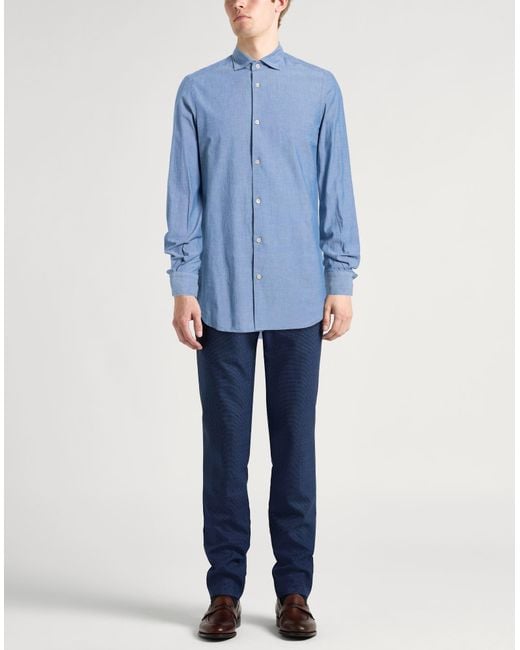Boglioli Blue Shirt for men