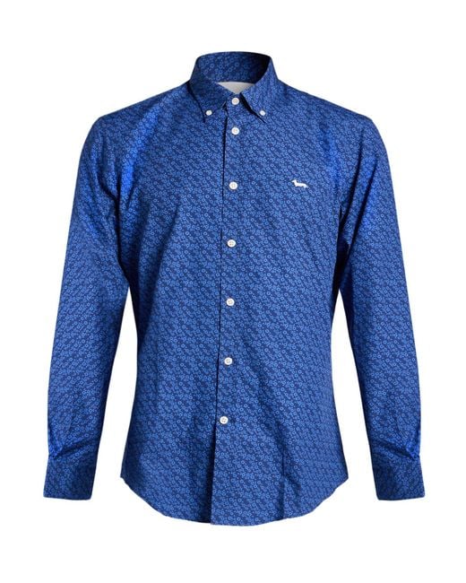 Harmont & Blaine Blue Shirt Cotton for men