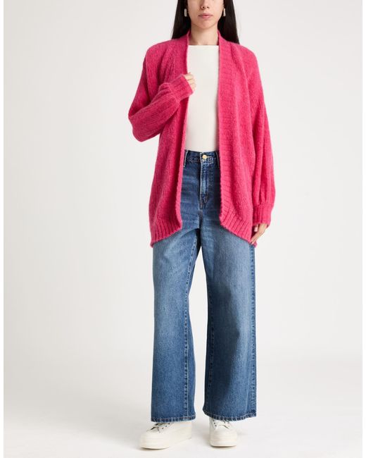 Akep Pink Cardigan Alpaca Wool, Polyamide
