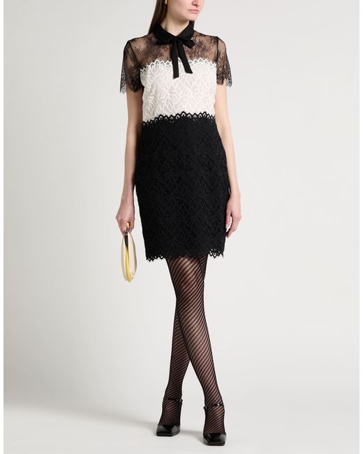 Sandro Black Mini Dress Nylon, Polyester, Elastane, Polyamide