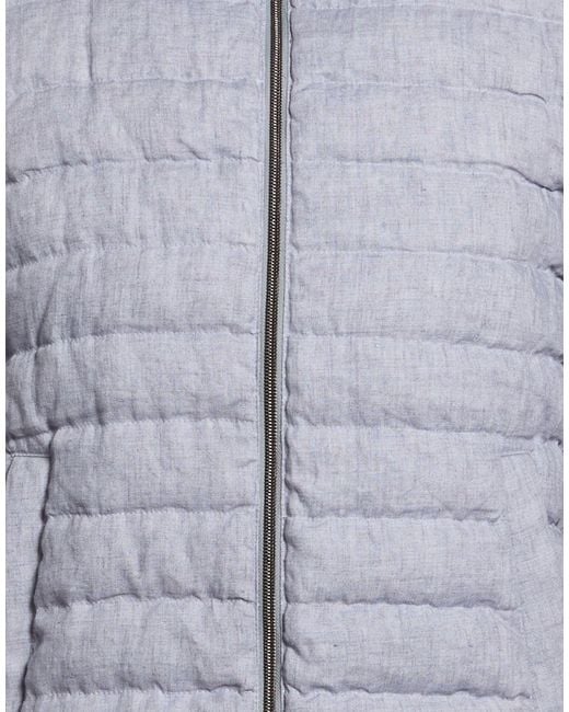 Herno Blue Puffer Linen for men