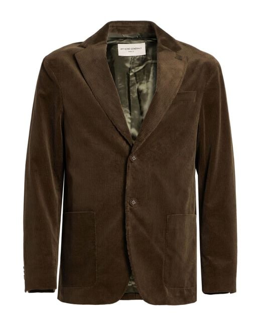 Officine Generale Green Blazer for men