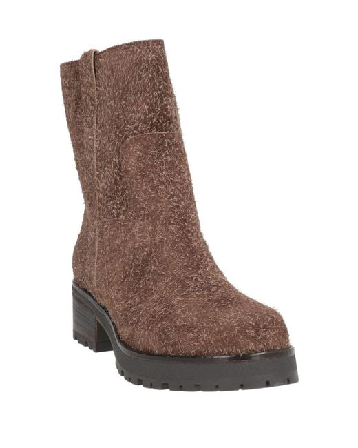 Antonio Barbato Brown Ankle Boots Leather