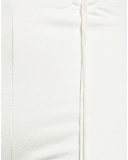 MANURI White Pants Viscose, Elastane