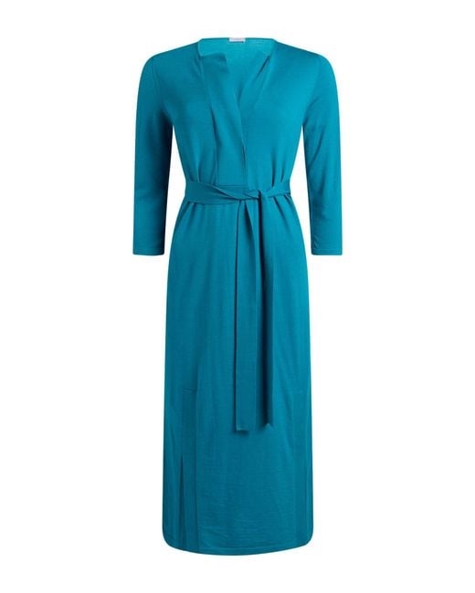 Malo Blue Midi Dress