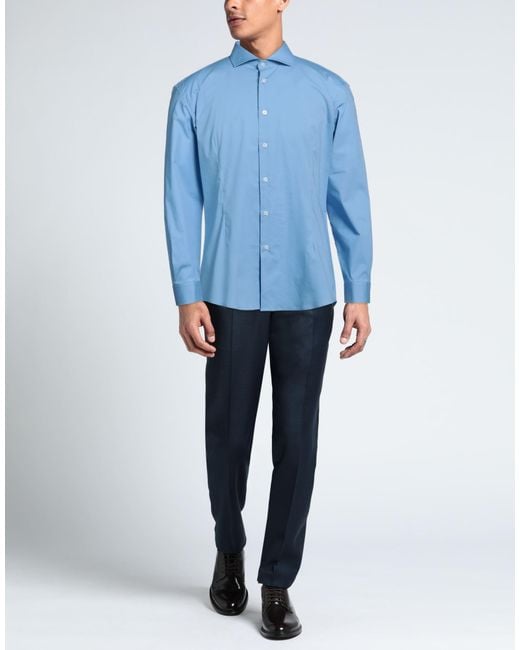 Daniele Alessandrini Blue Shirt for men