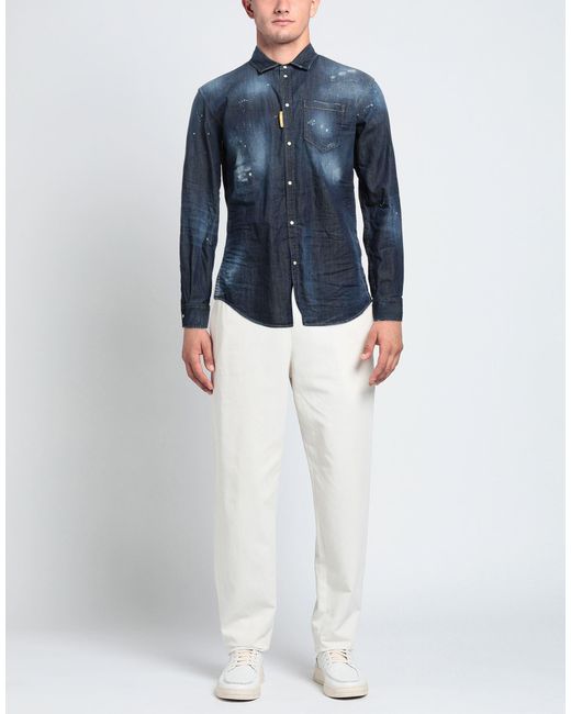 DSquared² Blue Denim Shirt for men