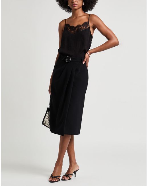 Gonna Midi di Alberta Ferretti in Black
