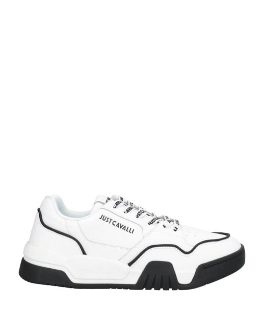 Just Cavalli White Sneakers Leather for men
