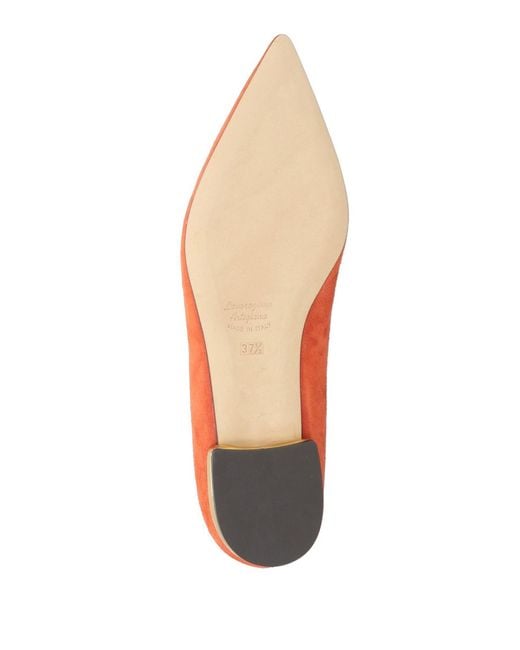 Testoni Red Ballet Flats