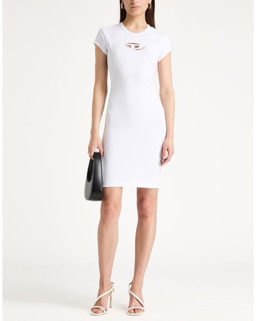 DIESEL White Mini Dress