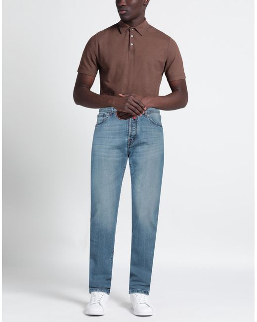 Pantaloni Jeans di Kiton in Blue da Uomo