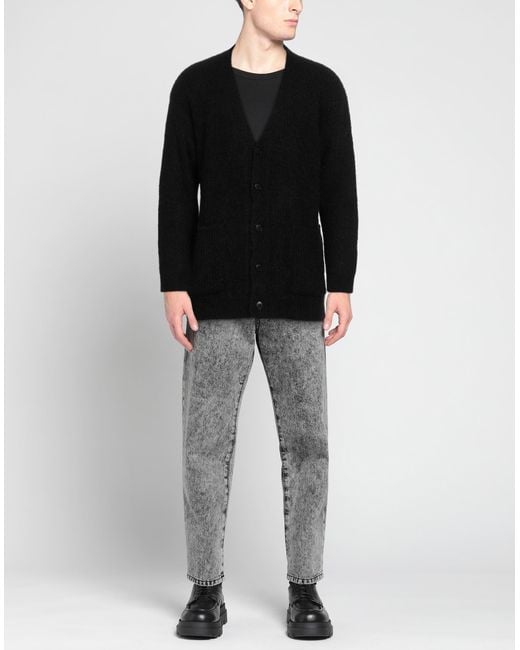 A PAPER KID Black Cardigan for men