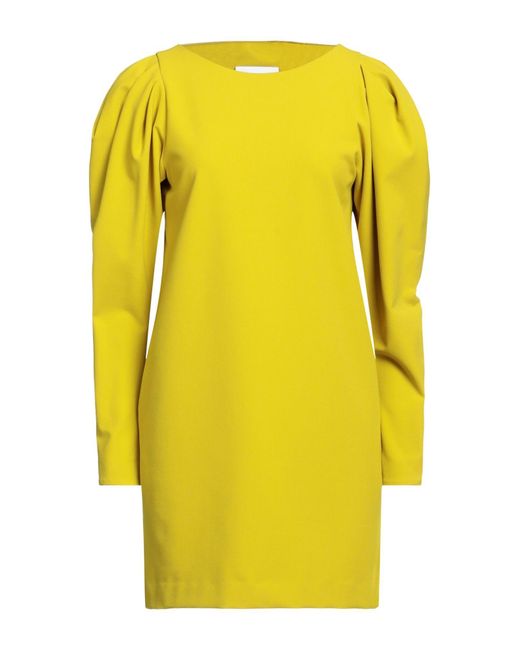 Erika Cavallini Semi Couture Yellow Mini Dress