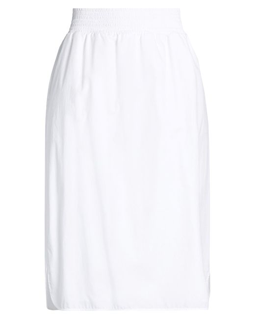 Fabiana Filippi White Midi Skirt Cotton, Ecobrass