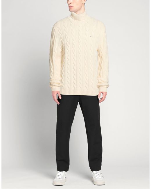 Sun 68 White Turtleneck for men