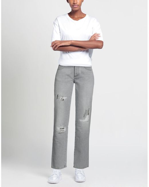 Pantalon en jean Ermanno Scervino en coloris Gray