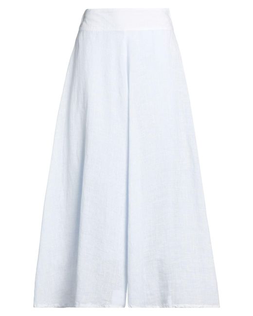 120% Lino White Maxi Skirt