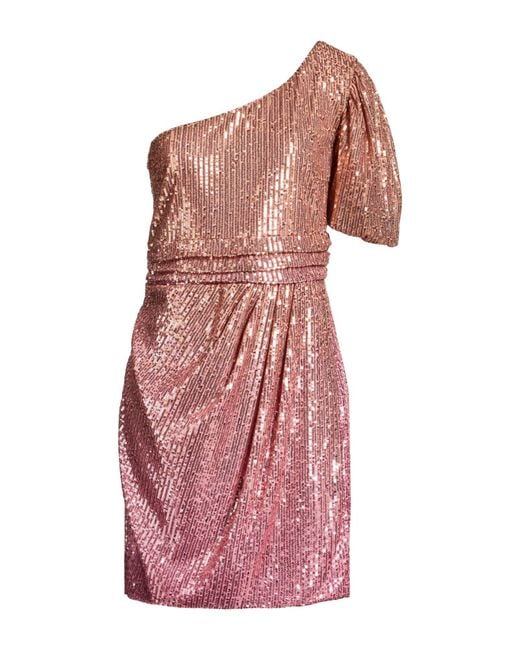 Fracomina Pink Mini Dress Polyester, Elastane