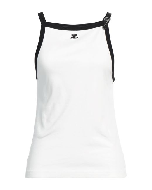 Courreges Black Top Cotton